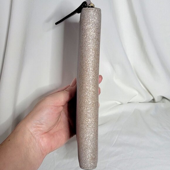 Kate Spade NY Haven Lane Zip-Around Wallet in a Gray/Lavender w/ Glitter Stripes - Picture 5 of 7